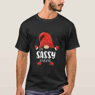 T-shirt Sassy Gnome Correspondant Famille Groupe de Noël P