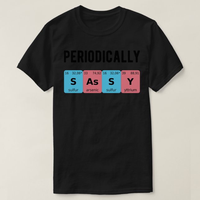 T-shirt Sassy II périodique (Design devant)