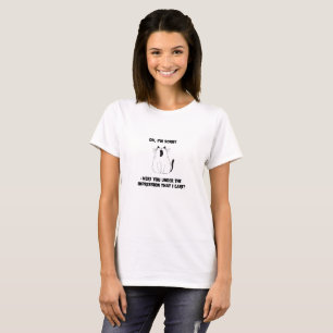 T-shirt Sassy Yawning Chat Attitude Sarcastique Humour drô
