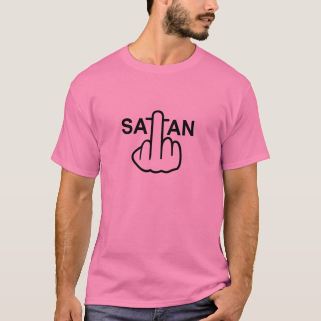 T - Shirt Satan Drehte (Vorderseite)