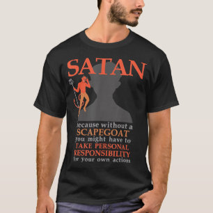 T-shirt Satan m'aime Baphomet Devil 666 Bouc émissaire con