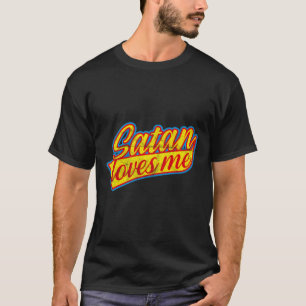 T-shirt Satan M'Aime Occulte Baphomet Mort Métal Noir A