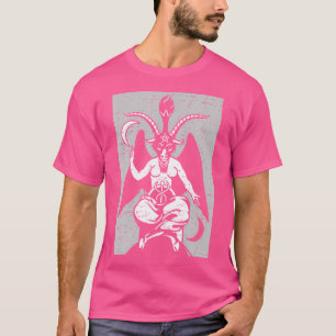 T-shirt Satan Satanic Occulte Devil Baphomet Chèvre