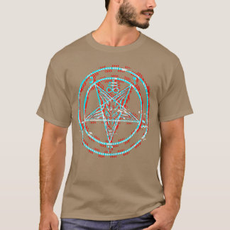T-shirt Satanic Pentagram Baphomet Vaporwave Aesthetic Hor