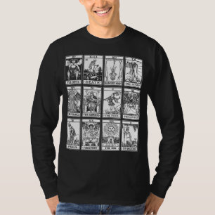 T-shirt Satanisme Occulte Tarot Goth Pont Vintage De Tarot
