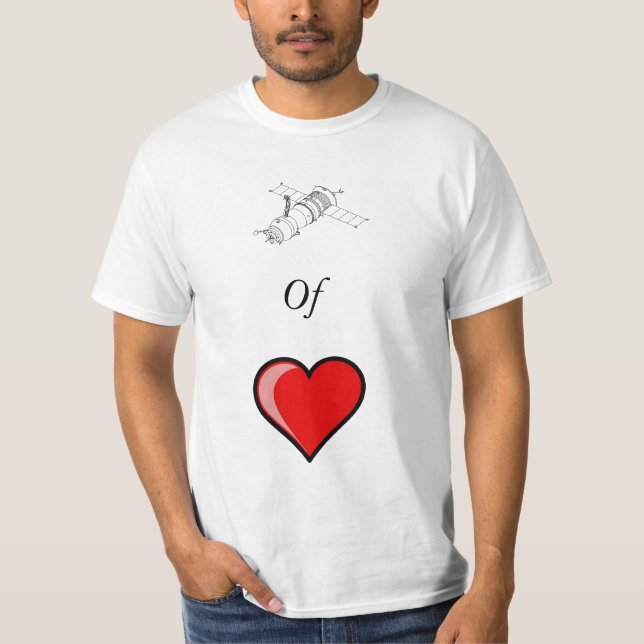 T-shirt Satellite de pièce en t d'amour ! (Devant)