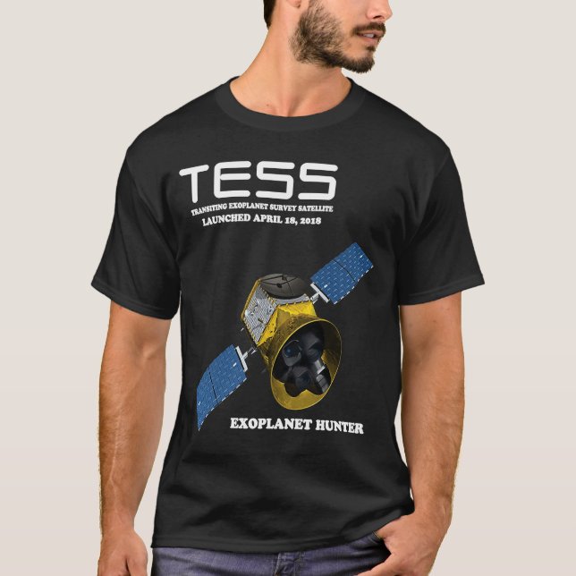 T-shirt Satellite TESS Transiting Exoplanet Survey (Devant)