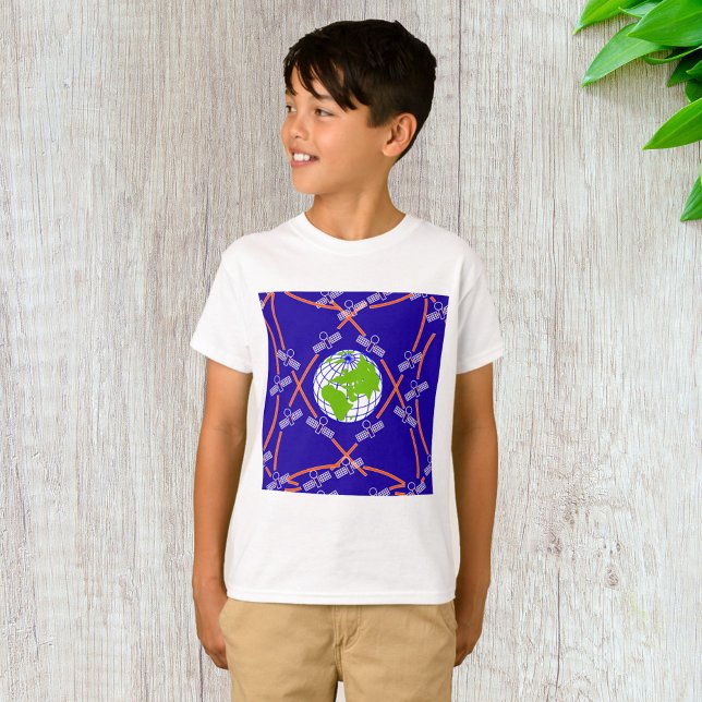 T-shirt Satellites orbitant la Terre (Créateur téléchargé)