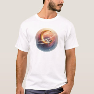 T-shirt Saturn Dreams - Dreamy Cosmic Surrealism Illustrat