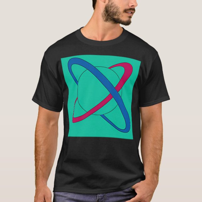 T-shirt Saturne Planètes colorées (Devant)