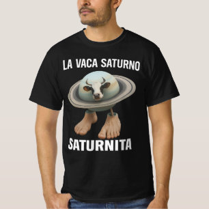 T-shirt Saturnita La Vaca Saturno Italian Brainrot Anniver