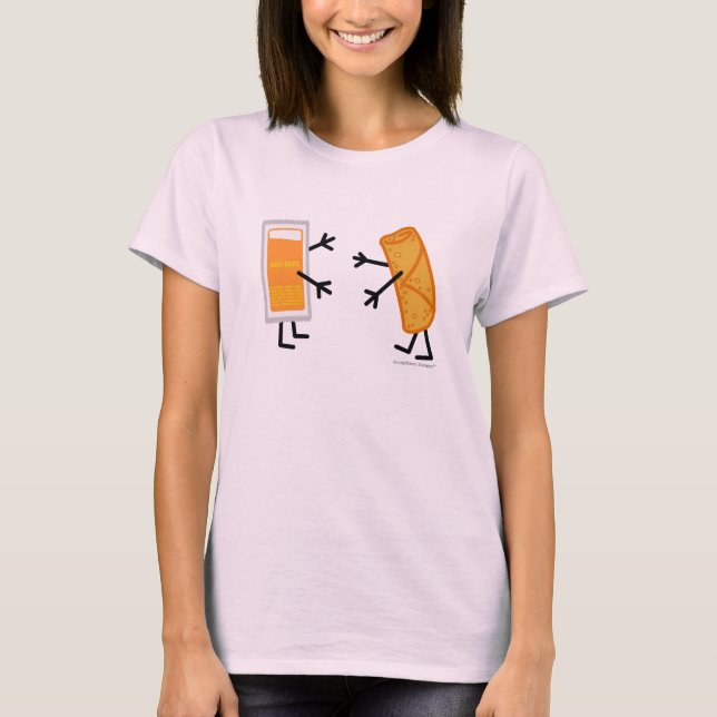 T-shirt Sauce à rouleaux d'oeufs et canard - personnalisab (Devant)