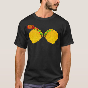 T-shirt Sauce au chili épicé au bar Taco Shell Mermaid _1