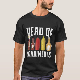 T-shirt Sauce BBQ Ketchup à la moutarde - Viande fumée - A