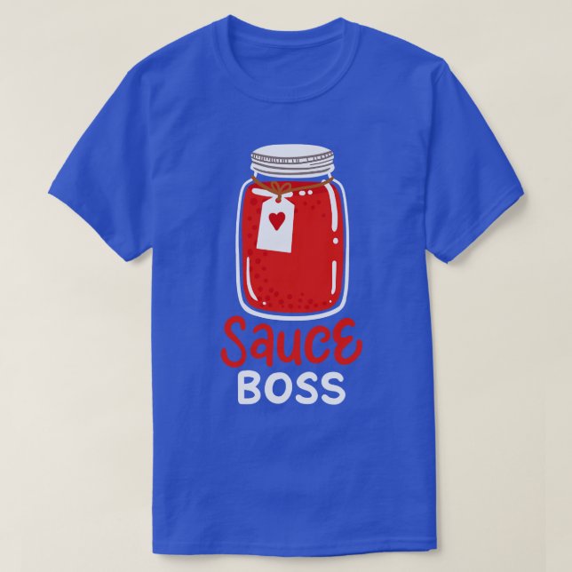 T-shirt Sauce Canne Italienne Spaghetti Sauce Tomate (Design devant)