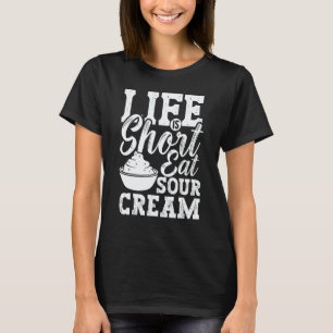 T-shirt Sauce Crème Aigre Dip Végétalien Oignon Trempette