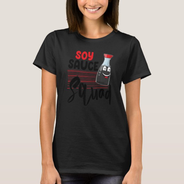 T-shirt Sauce de soja Squad femmes Sauce Love Foodie (Devant)