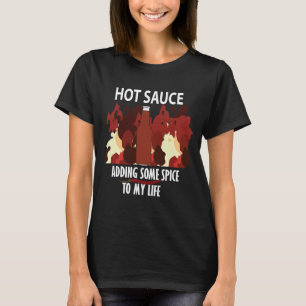 T-shirt Sauce Piquante Ketchup Feu Piment Rouge