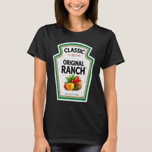 T-shirt Sauce Ranch Salade verte Dressing Costume d'Hallow