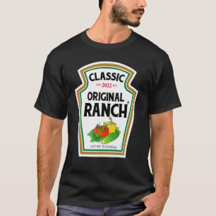 T-shirt Sauce Ranch Salade verte Dressing Costume d'Hallow