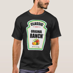 T-shirt Sauce Ranch Salade verte Dressing Costume d'Hallow
