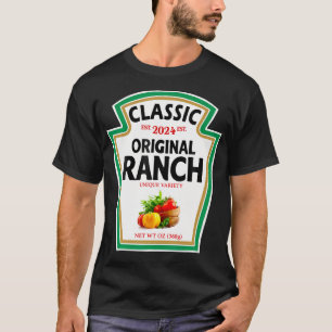 T-shirt Sauce Ranch Salade verte Dressing Costume d'Hallow