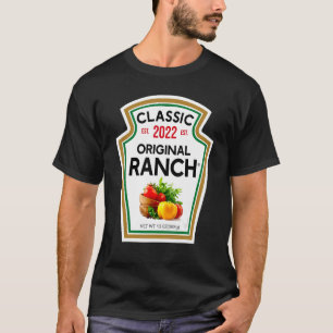 T-shirt Sauce Ranch Salade verte Dressing Costume d'Hallow