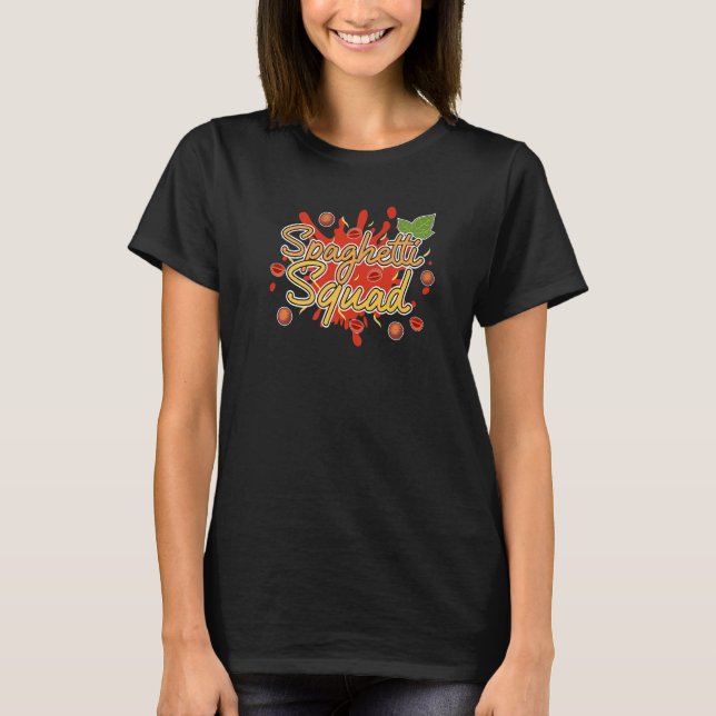 T-shirt Sauce spaghetti Chef Cuisine italienne Pâtes (Devant)