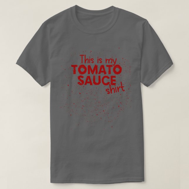 T-shirt Sauce tomate Taches de tomate drôle (Design devant)