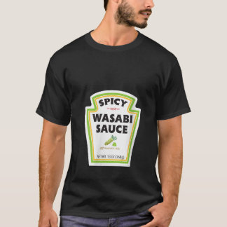 T-shirt Sauce Wasabi Épicé Femme Étiquette Funny Hallo