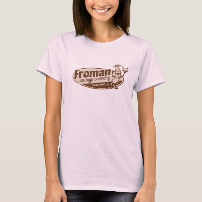 T-shirt Saucisse Co Chicago l'Illinois de Froman (Devant)