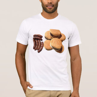 T-shirt Saucisses et hamburgers