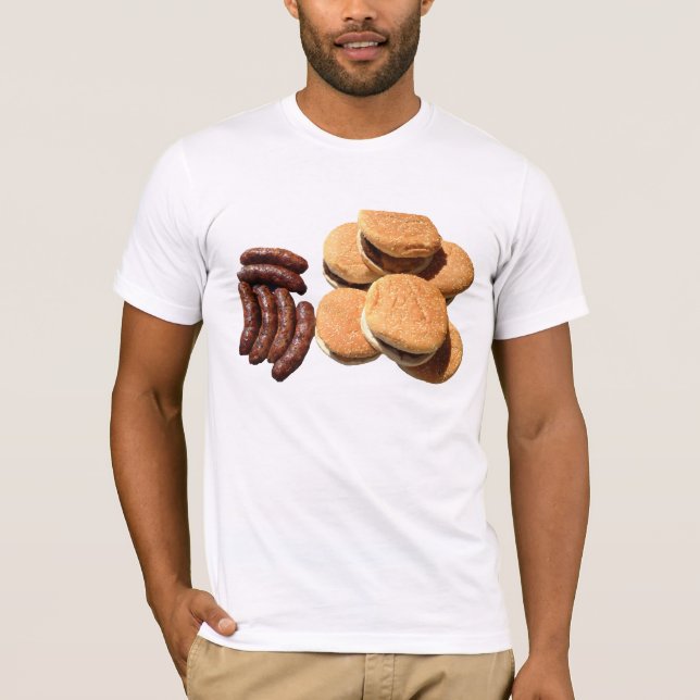 T-shirt Saucisses et hamburgers (Devant)