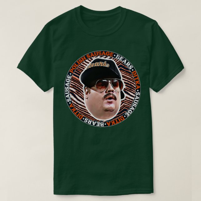 T-shirt Saucisses polonaises Ditka Saucisse (Design devant)