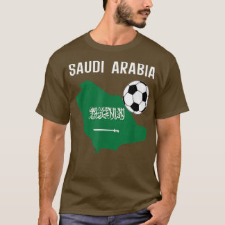 T-shirt Saudi Arabia Flag Jersey Soccer Football