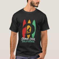 Saumon Creek California Beach Retro Surfing
