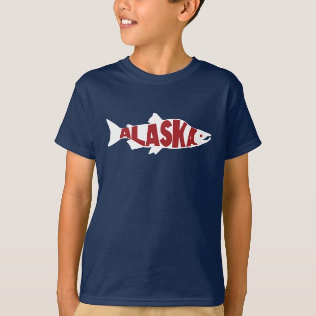 T-shirt Saumon de l'Alaska (Devant)