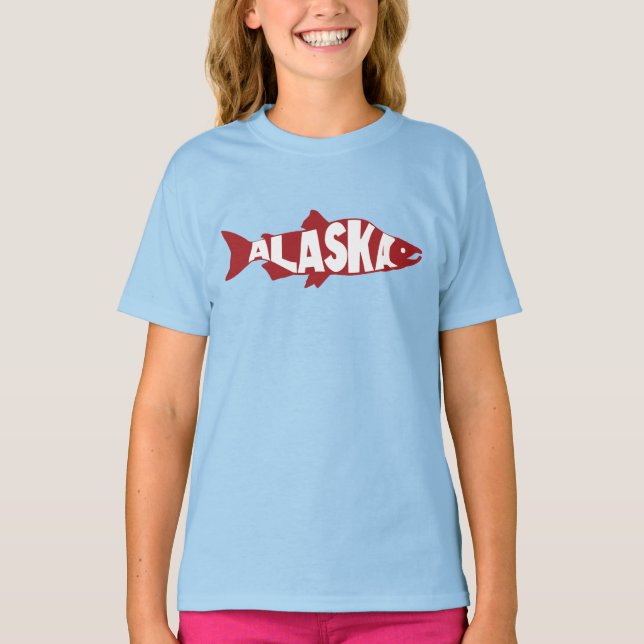 T-shirt Saumon de l'Alaska (Devant)