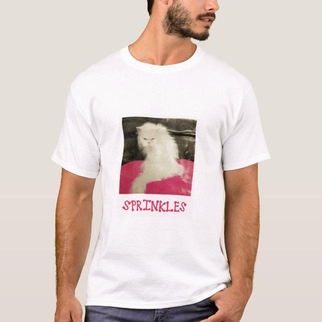 T-shirt Saupoudrer le chat (Devant)