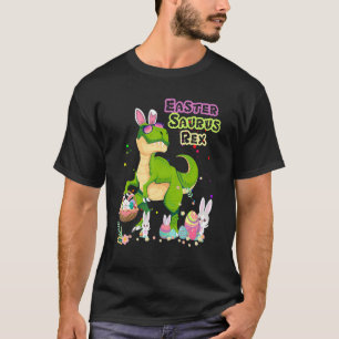 T-shirt Saurus de Pâques Rex Dinosaure T Rex Panier de lap