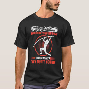 T-shirt Saut à la perche pour la barre d'athlétisme pour s