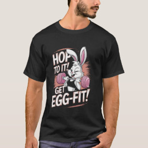 T-shirt Saut à pieds joints Devenez Egg-Fit Drôle Mignon L
