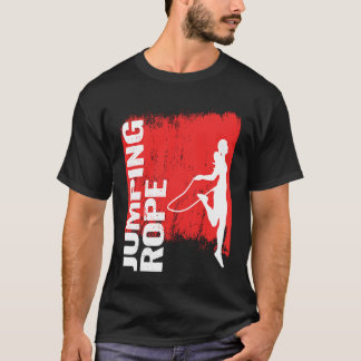 T-shirt saut de corde et de corde pour femmes et saut