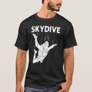 T-shirt Saut en parachute pour hommes femmes Saut en parac