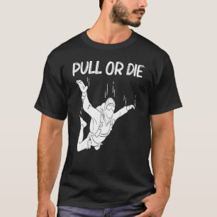 T-shirt Saut en parachute pour hommes femmes Saut en parac