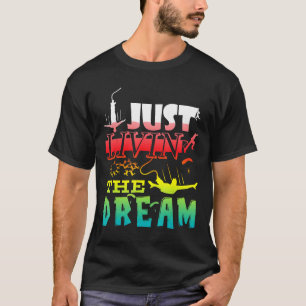 T-shirt Saut en parachute Vivre le rêve Loisirs extrêmes
