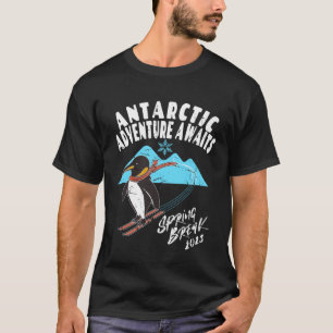 T-shirt Saut printanier Antarctique 2023 Pingouin Ski de n