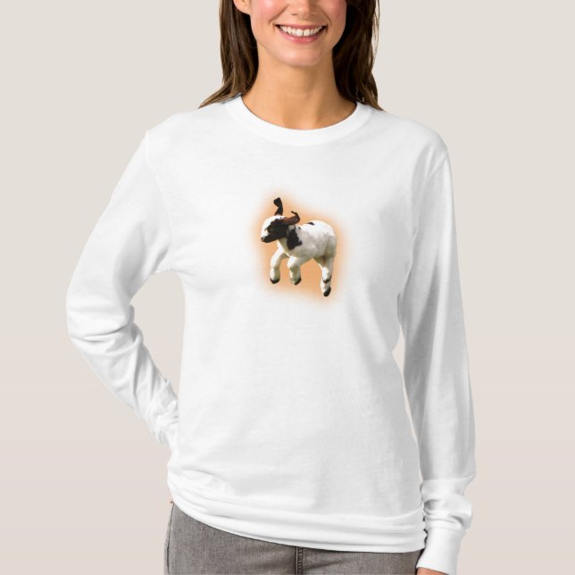 T-shirt sautant d'enfant de chèvre de Boer (Devant)