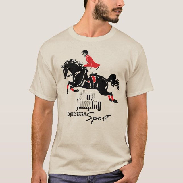 T-shirt sauter équestre d'exposition (Devant)