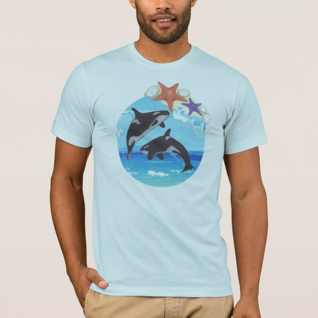 T-shirt sauter les baleines (Devant)